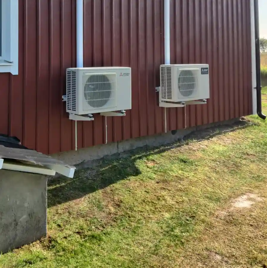installation-av-varmepumpar Mitsubishi luft/vatten värmepump